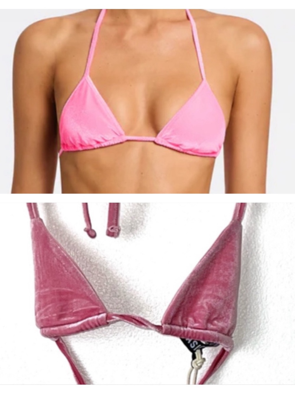 Basic Bxxch String Bikini Top NWT